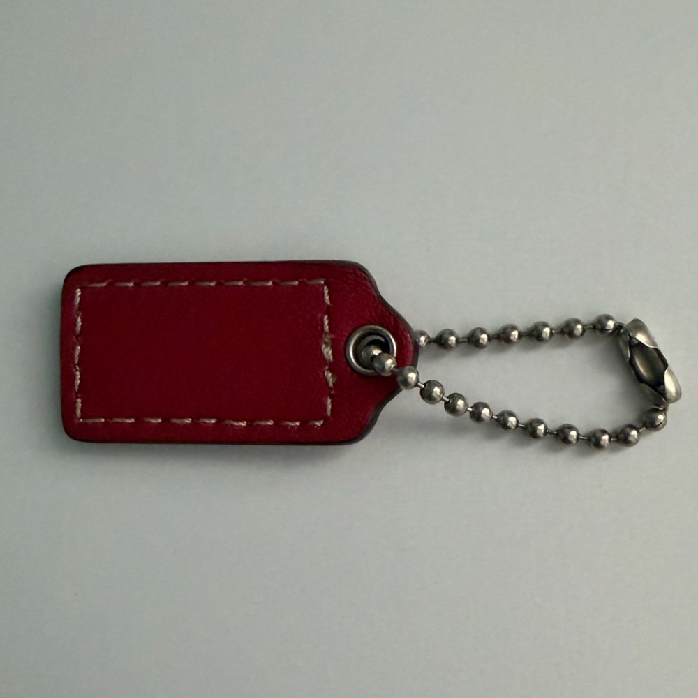 Vintage Coach Mini Red Patent Leather HangTag - Picture 2 of 4